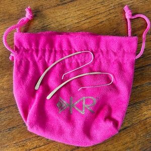 Silpada KR Contour Art Earrings Like New, Brass & Sterling Silver